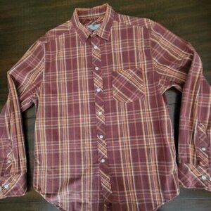Canterbury of New Zealand Plaid Button Down Shirt Long Sleeve Size L